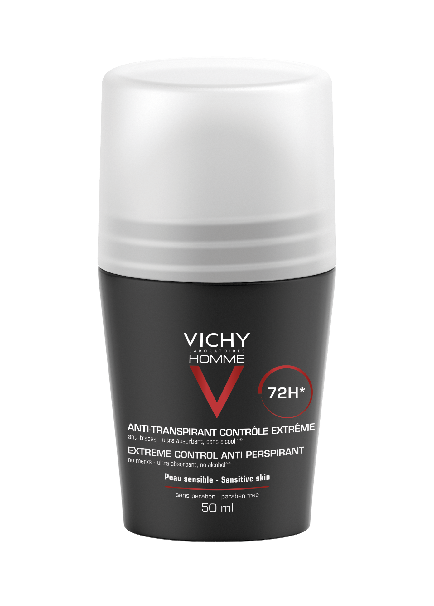 Image of Vichy HOMME DEODORANT Extreme Control Roll-on Anti-Transpirant 72h 50ML